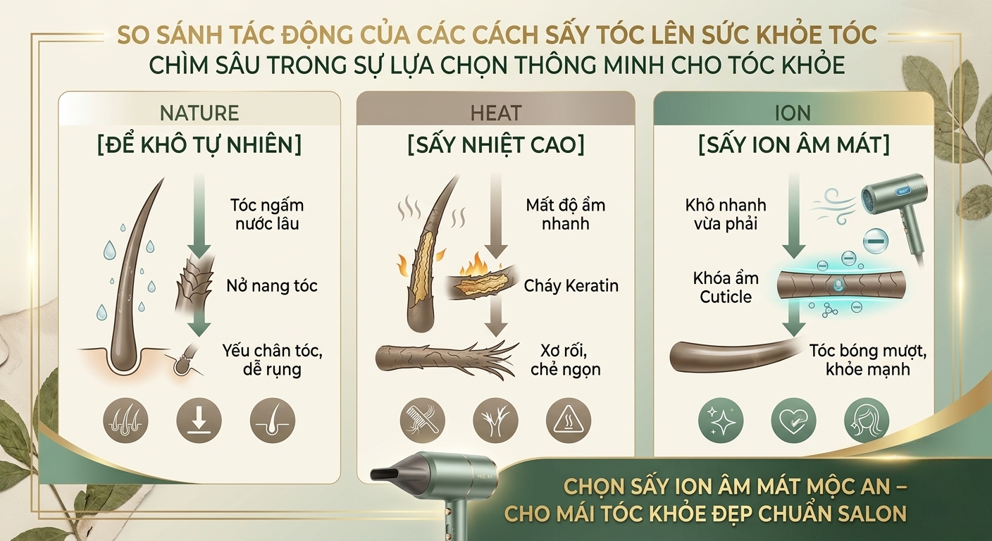 Máy Sấy Tóc Có Làm Hư Tóc Không?