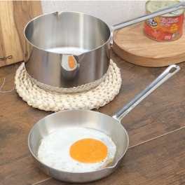 Quánh mini inox 304 đáy từ đúc 3 lớp liền khối Tri-Ply Kaiyo 10cm KIS-3741