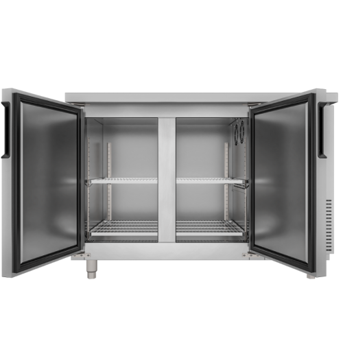 Tủ bàn mát quạt gió Unibar 2 cánh mở inox UB-2MI1575