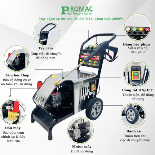 Máy phun áp lực PROMAC M16