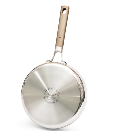 CHẢO INOX 304 LIỀN KHỐI PHỦ TITANIUM KALPEN DAUER TD24