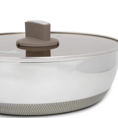 Chảo Inox 304 liền khối phủ Titanium Kalpen Shield TS20