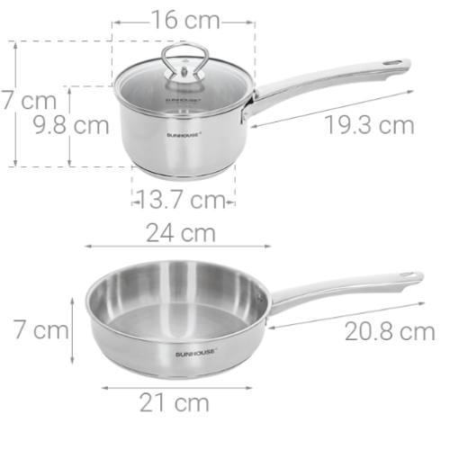 Bộ nồi inox Sunhouse SHG991