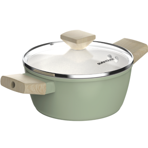 Bộ nồi phủ sứ Nano đáy từ Sunhouse Healthy SHG7979MT3