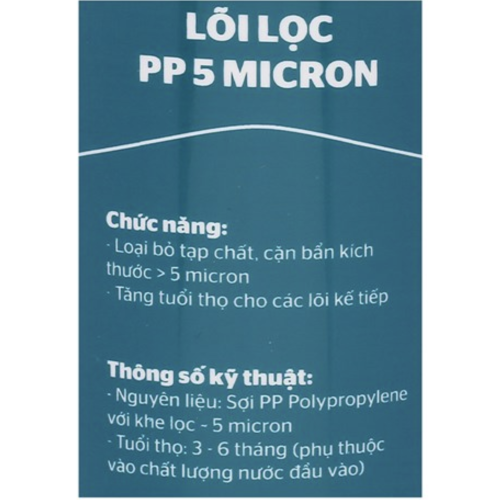 Lõi lọc R.O Sunhouse số 1 PP 5 Micron