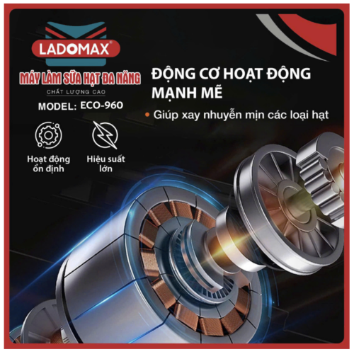 Máy làm sữa hạt Ladomax HA-960