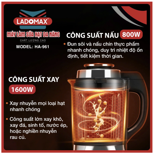Máy làm sữa hạt Ladomax HA-961