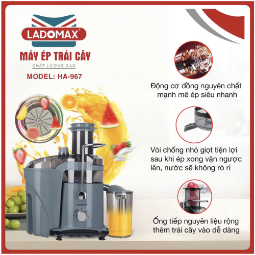 Máy ép trái cây Ladomax HA-967