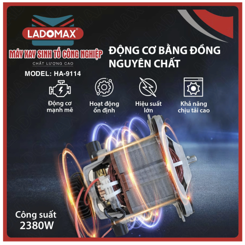 Máy xay sinh tố công nghiệp Ladomax HA-9114