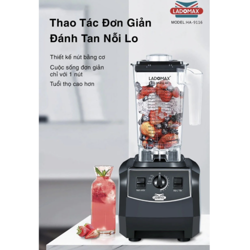 Máy xay sinh tố công nghiệp Ladomax HA-9116
