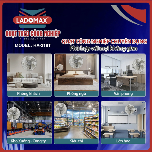 Quạt treo công nghiệp Ladomax HA-318T