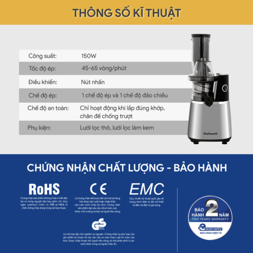 Máy ép chậm BlueStone SJB-6557