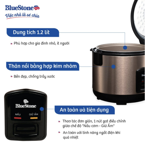 Nồi cơm điện BlueStone RCB-5512