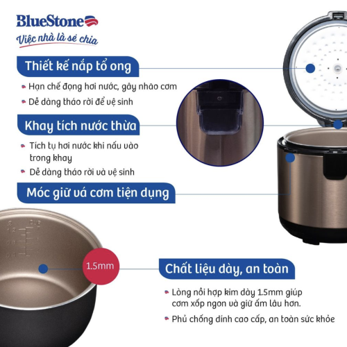 Nồi cơm điện BlueStone RCB-5512