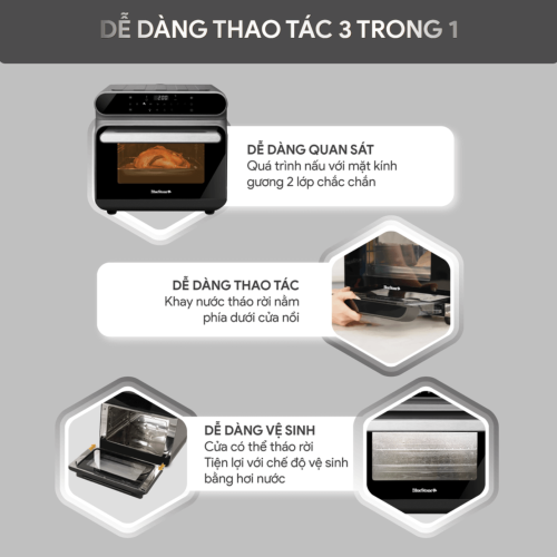 Nồi chiên không dầu hơi nước BlueStone AFB-5895