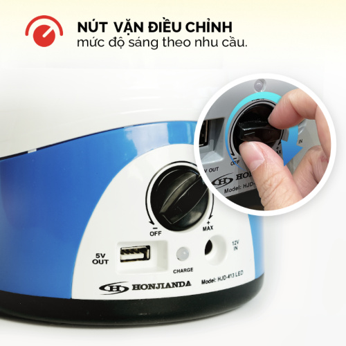 Đèn sạc Honjianda HJD-413