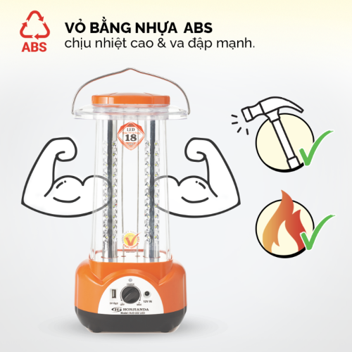 Đèn sạc Honjianda HJD-222