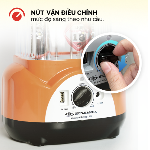 Đèn sạc Honjianda HJD-222
