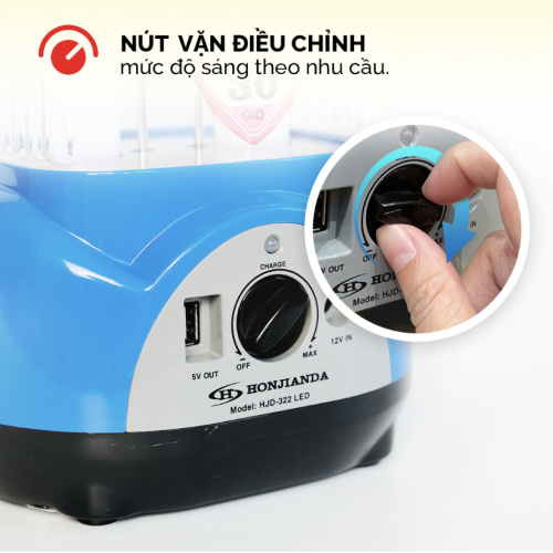 Đèn sạc Honjianda HJD-322