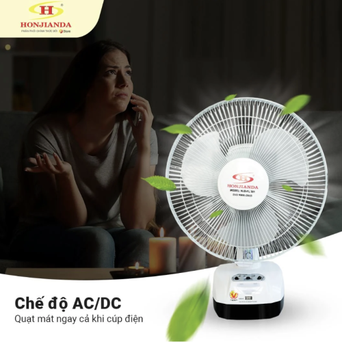 Quạt sạc Honjianda HJD-FL301 LED 2B