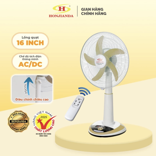 Quạt sạc tích điện Honjianda HJD-FL426H LED 1B