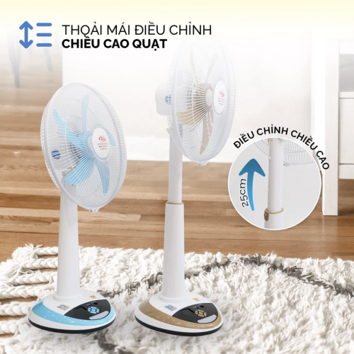 Quạt sạc tích điện Honjianda HJD-FL426H LED 1B