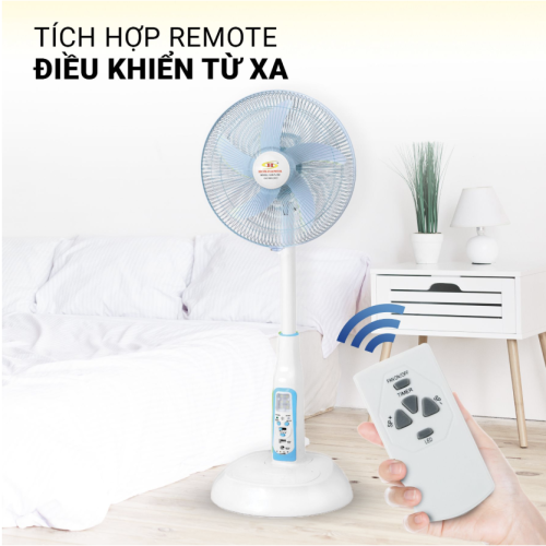 Quạt sạc tích điện Honjianda HJD-FL602 LED 1B