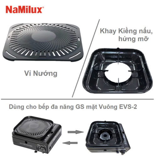 Bếp nướng gas không khói NaMilux EVS2-23VD