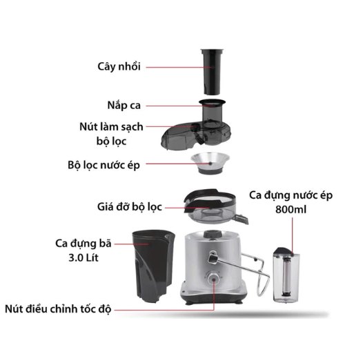 Máy ép trái cây công nghiệp Ladomax HA-967