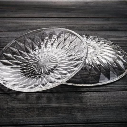 Đĩa Khía Thủy Tinh Ocean Diamond Plate P00172 - 22.5cm Chính Hãng