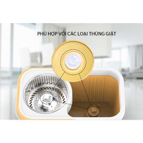 Bộ lau nhà xoay 360 độ Sunhouse KS-CL350PO