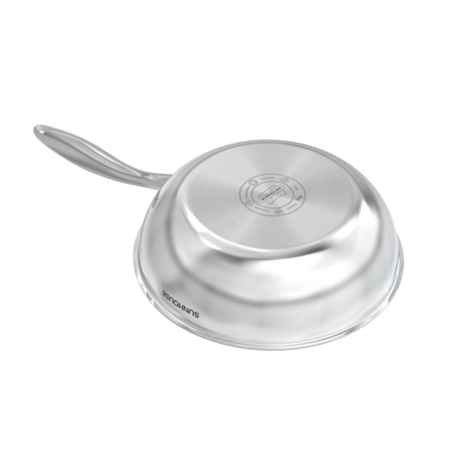 Chảo xào inox liền đáy Hybrid Sunhouse Healthy IN28M8