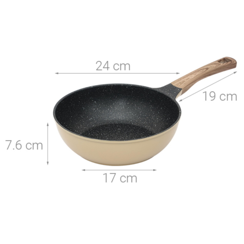 Chảo nhôm chống dính đáy từ Sunhouse SBDS24M