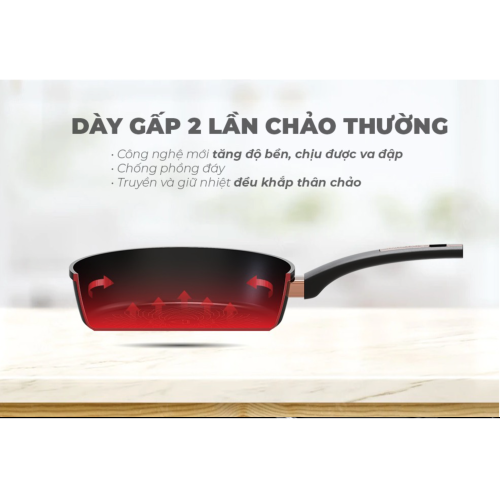 Chảo nhôm chống dính Ultra Titanium Sunhouse ST20B