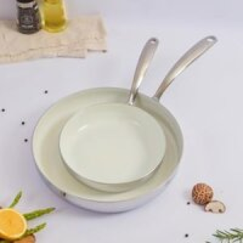 Chảo inox 304 chống dính Ceramic Kaiyo dáng cạn 28cm KNF-6674