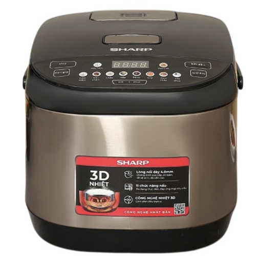 Nồi Cơm Điện Tử Sharp KS-TH18E2O-RS 1.8 Lít