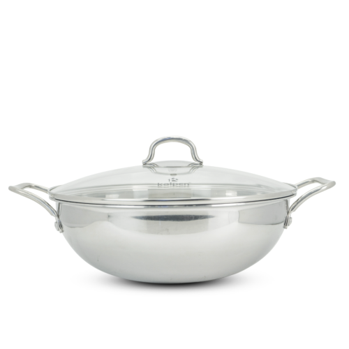 Chảo xào Inox 304 liền khối Kalpen Lager LX30
