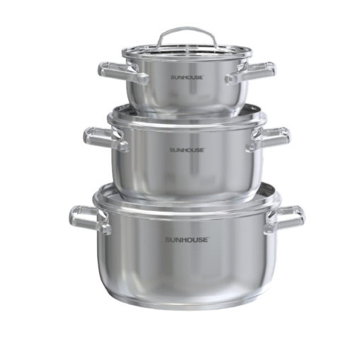 Bộ nồi inox 304 Sunhouse Healthy SHG605