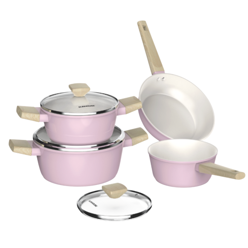 Bộ nồi phủ sứ Nano đáy từ Sunhouse Healthy SHG7979MP2