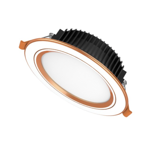 Đèn LED Downlight âm trần viền vàng 3 màu Sunhouse SHE-DL02-3/9W-VV