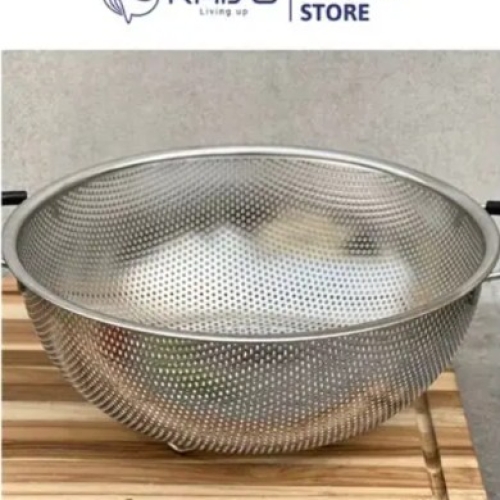 Rổ inox 2 tay cầm có chân Kaiyo 28.5cm KIB-6070