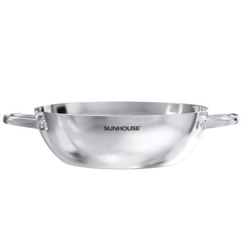 Chảo xào inox liền khối Sunhouse Healthy IN28M12