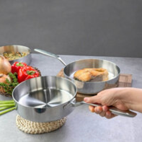 Chảo inox 316 liền khối 5 lớp Kaiyo Premium 20cm KSP-3833