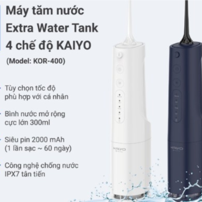 Máy tăm nước Kaiyo Extra Water Tank 4 chế độ KOR-4014