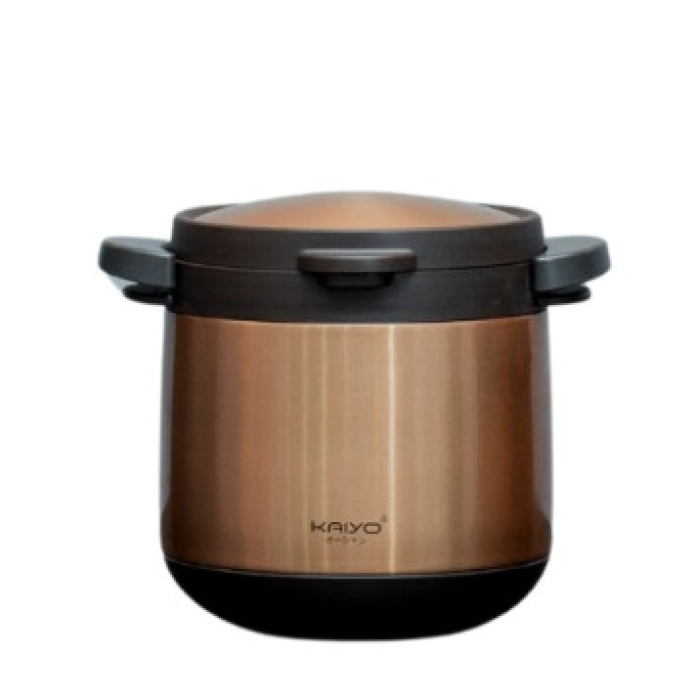 Nồi ủ chân không 2 tay cầm Kitchen Mate Kaiyo 4.5L màu vàng KTC-6896